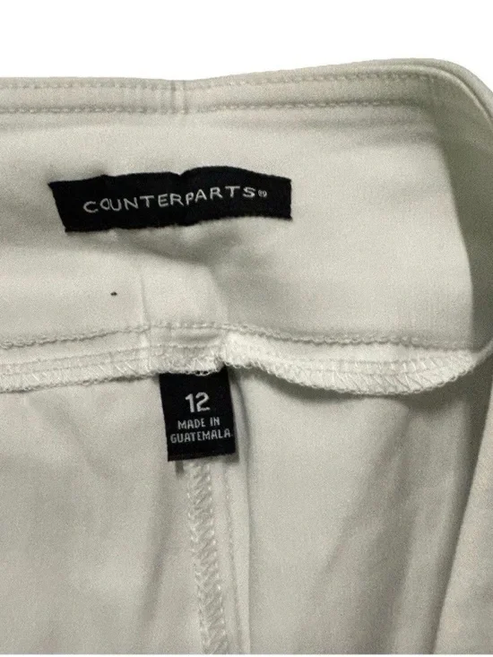 Women’s Counterparts White Pull On Pants Stretch Size 12 - Picture 4 of 4